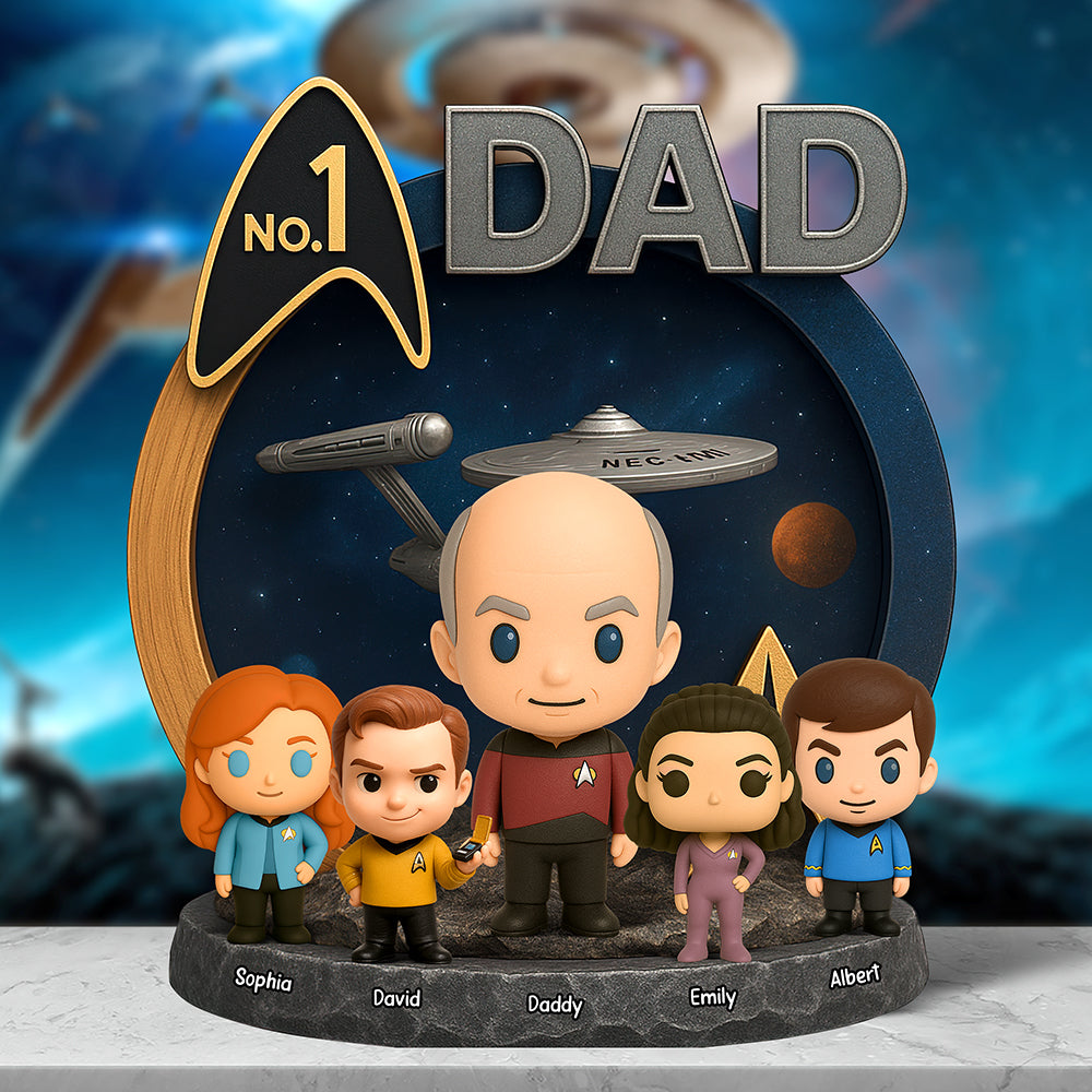 "The Universe Celebrates Dad!" - Galaxy Dad Acrylic Plaque - Personalized Gift for Father's Day, Gift for Dad or Grandpa Shaped Plaques PopCulturePrints