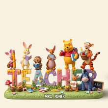 Load image into Gallery viewer, &quot;Celebrate Learning!&quot; Cute Teacher Plaque - Personalized Gift for Teachers, Educators, and Mentors Shaped Plaques PopCulturePrints
