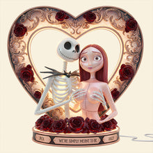 Load image into Gallery viewer, We're Simply Meant to Be - Naughty Spooky Couple Light Box - Personalized Gift for Couples Light Box PopCulturePrints
