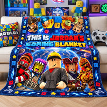 Load image into Gallery viewer, Cozy Block Holidays Blanket - Personalized Christmas Gifts 02NATN131026 Blanket PopCulturePrints
