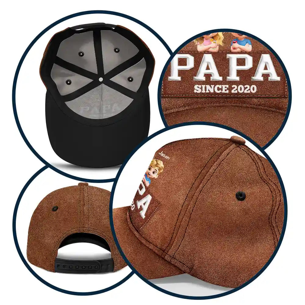 Dad & Grandpa: A Personalized Classic Cap - Celebrate Special Moments Classic Cap PopCulturePrints
