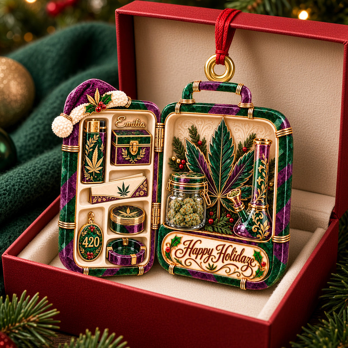 Create Your Own Stoner Lifestyle Acrylic Ornament - Personalized Christmas Gift