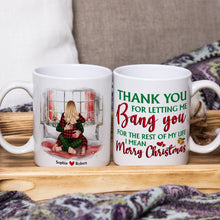 Load image into Gallery viewer, Personalized Holiday Coffee Mug for Couples - Merry Christmas
