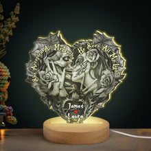 Load image into Gallery viewer, Personalized Couples LED Night Light - She Accepted My Dark &amp; He Sees My Light Led Night Light PopCulturePrints
