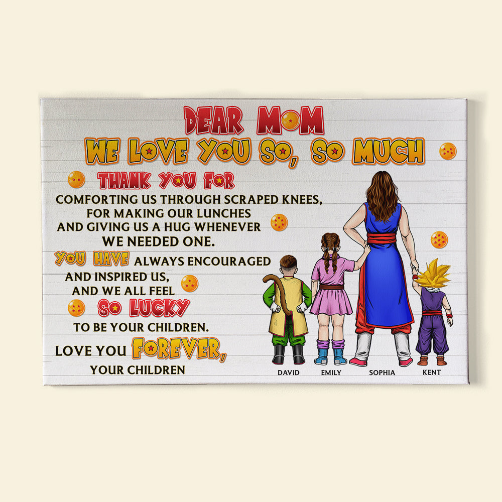 Personalized Super Mom Canvas Print - Custom Gifts for Mother's Day Poster & Canvas PopCulturePrints