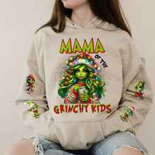 Load image into Gallery viewer, Personalized Grinch-Inspired Christmas Hoodie for Mom
