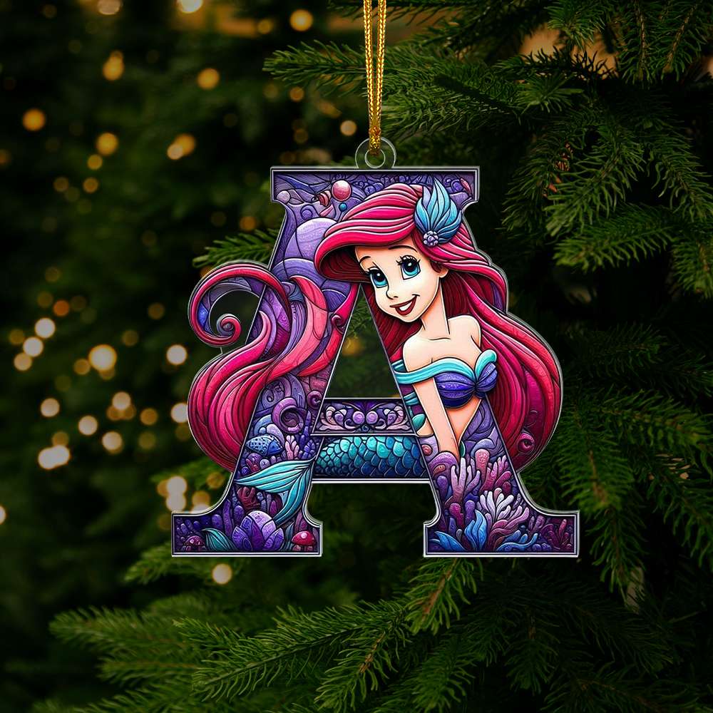 Personalized Mermaid Christmas Ornament for Movie Lovers Ornament PopCulturePrints