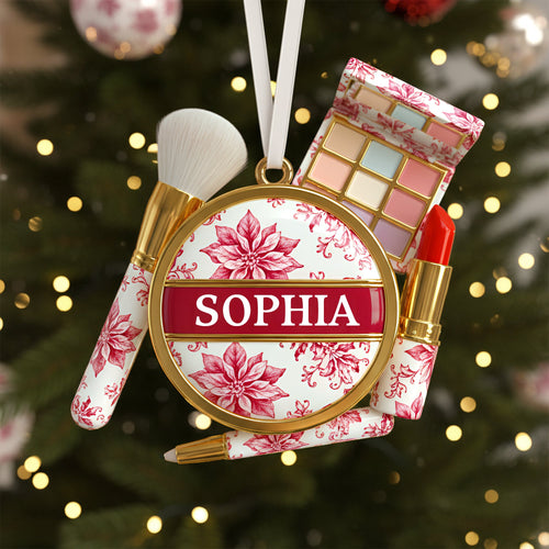 Makeup Kit Christmas Ornament - Personalized Gifts for Makeup Lovers Ornament PopCulturePrints