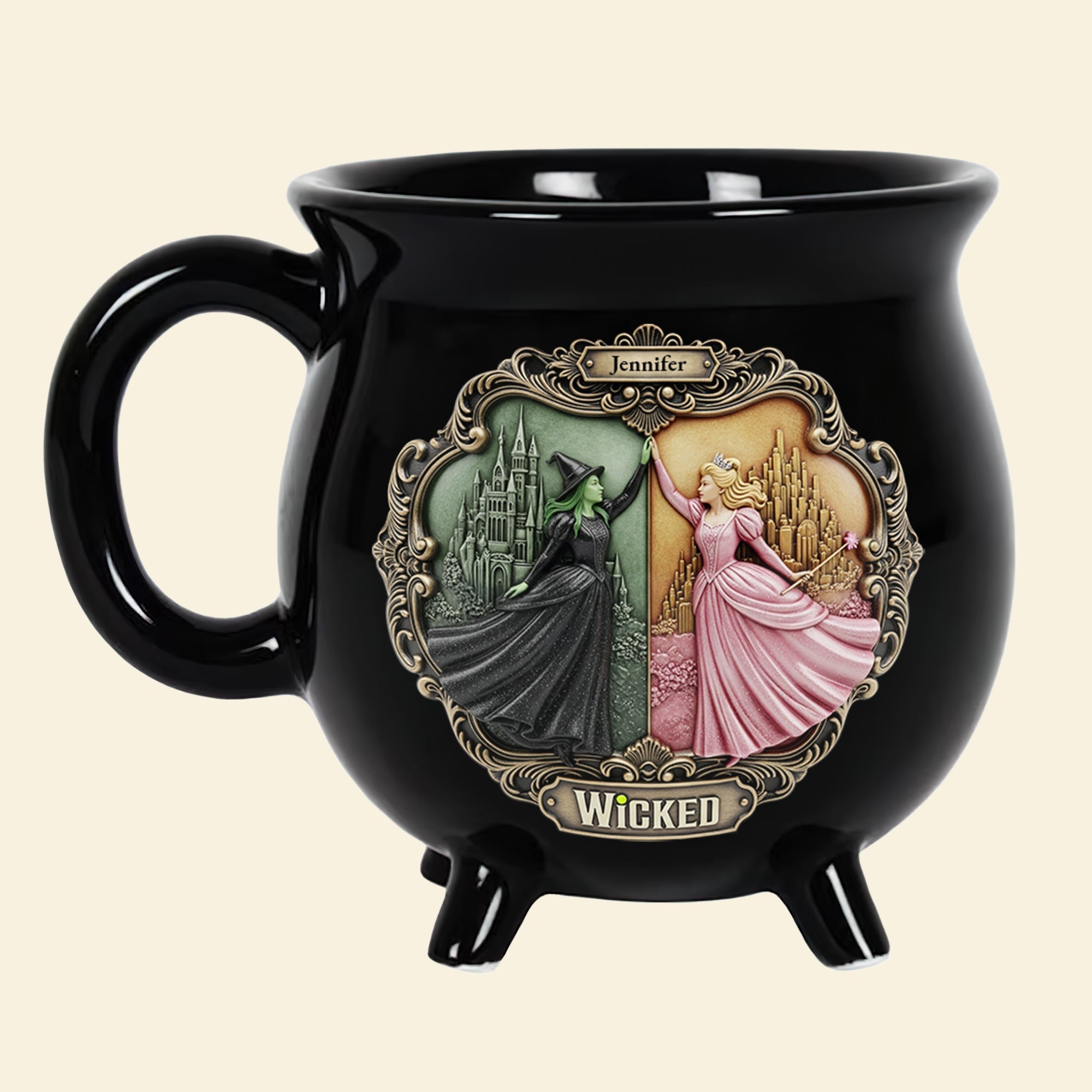 Dual Magic Cauldron Mug - Personalized Gift for Fantasy Lovers Cauldron Mug PopCulturePrints