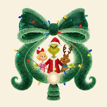 Load image into Gallery viewer, Merry Grinchmas Tree Topper - Personalized Gift for Christmas Lovers Ornament PopCulturePrints
