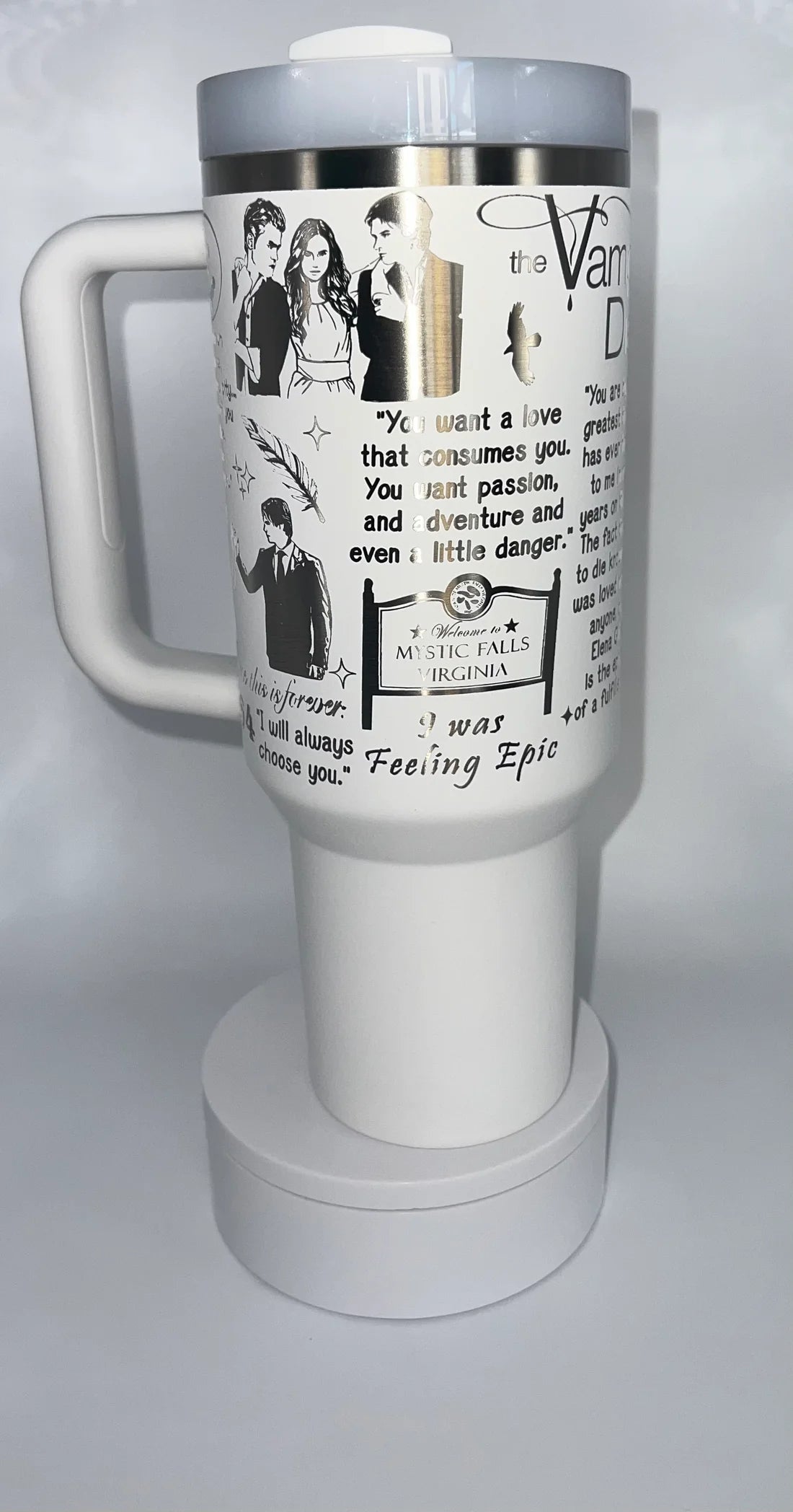 The Vampire Diaries Quotes Tumbler - Fans Gift