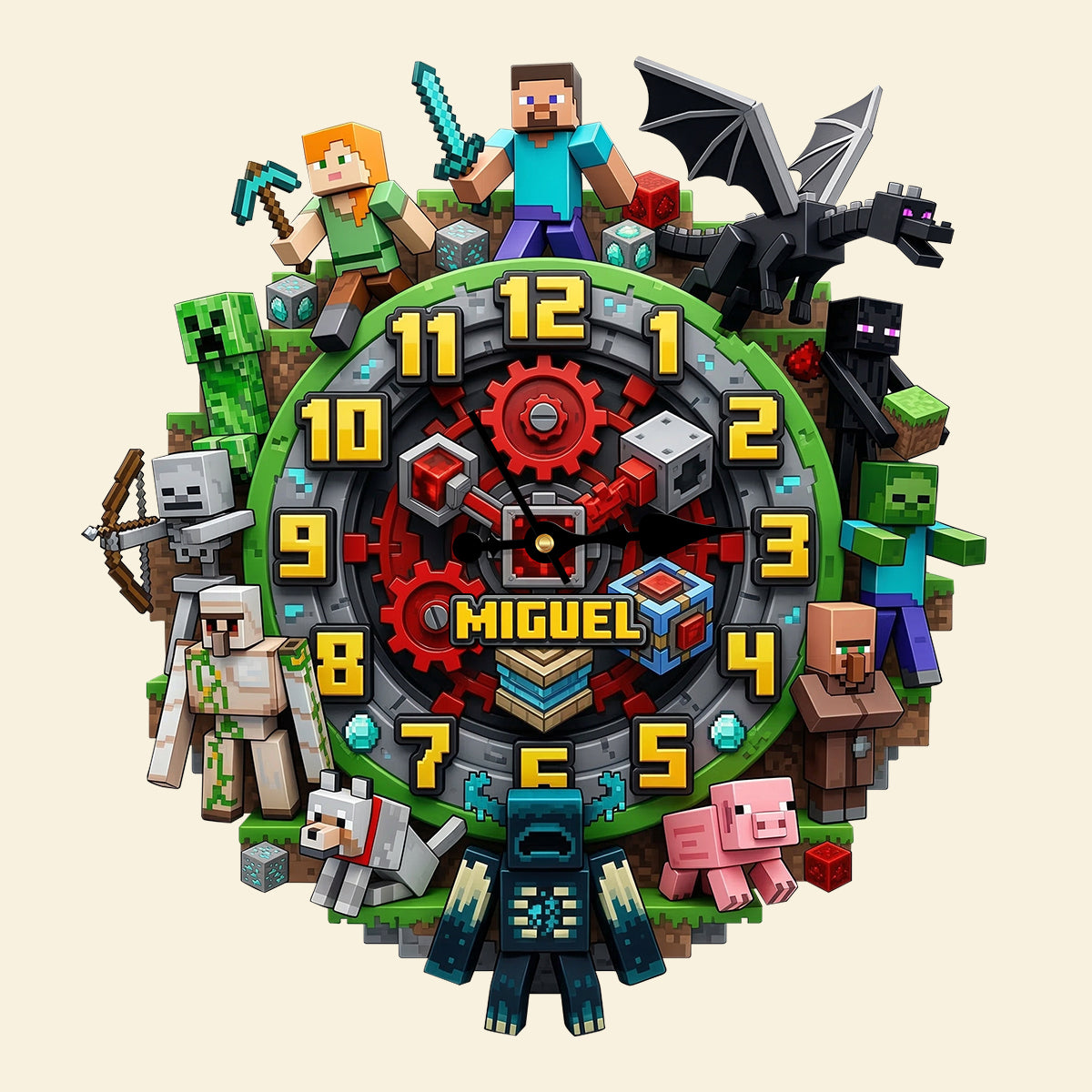Embrace Adventure with Customizable Fun - Adventure Wall Clock Hanging Wall Clock PopCulturePrints