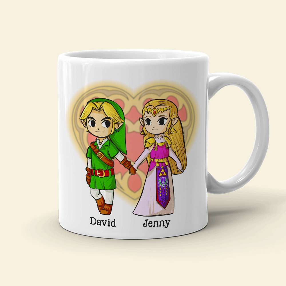 Personalized Couple Mug - Linked Together Since Coffee Mug PopCulturePrints