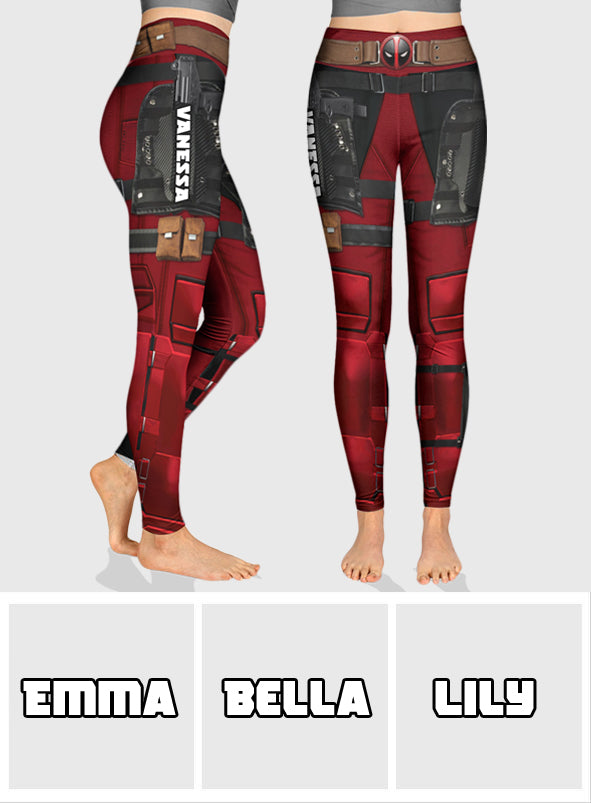 Customizable LadyPool Leggings - Personalized Superhero Design