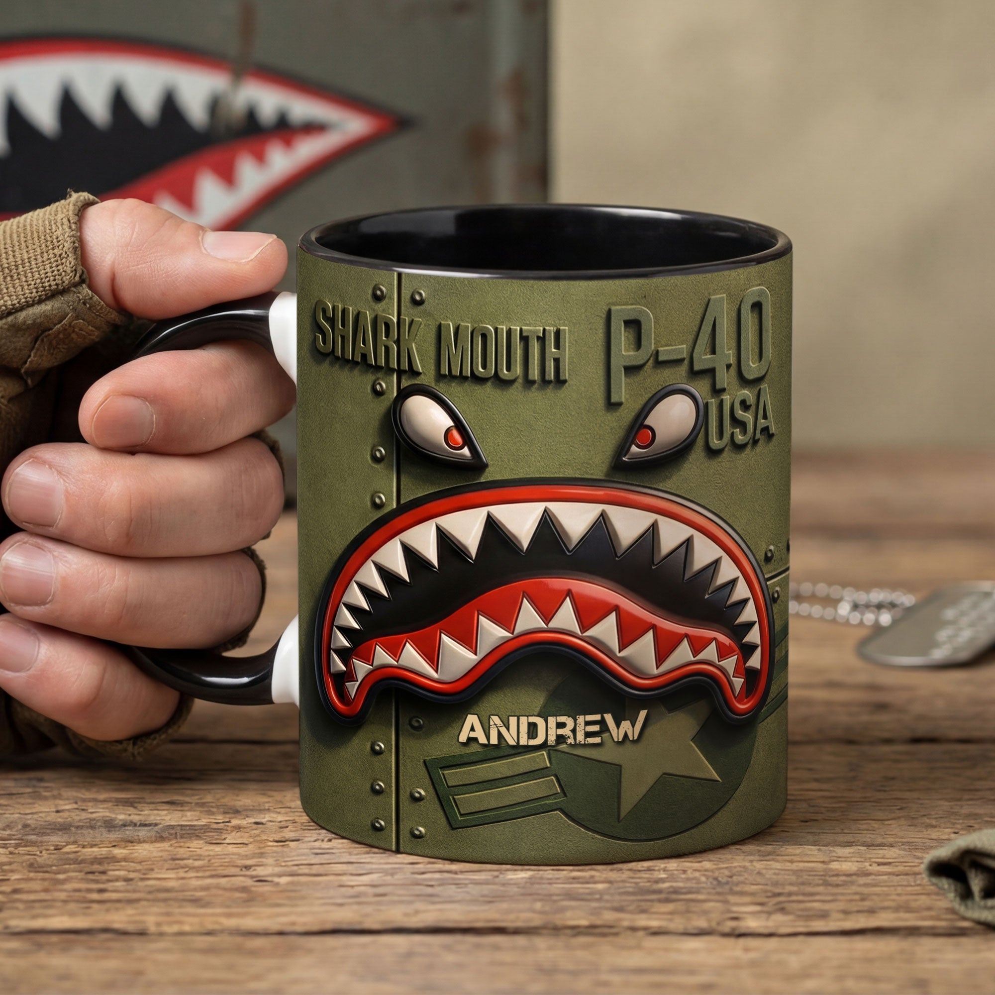 Embrace the Spirit: Personalized Military Coffee Mug - Unique Gift for Veterans, Family, and Friends