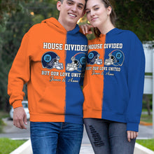 Load image into Gallery viewer, House Divided Football Couple Shirts | Personalized Valentine&#39;s Day Gifts AOP Products PopCulturePrints
