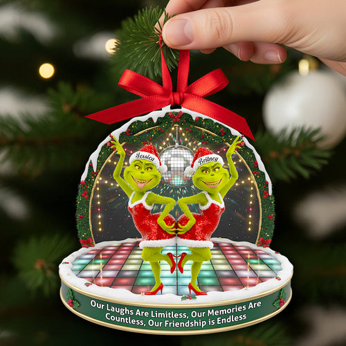 Dancing Besties Christmas Ornament - A Perfect Personalized Gift for Friends Ornament PopCulturePrints