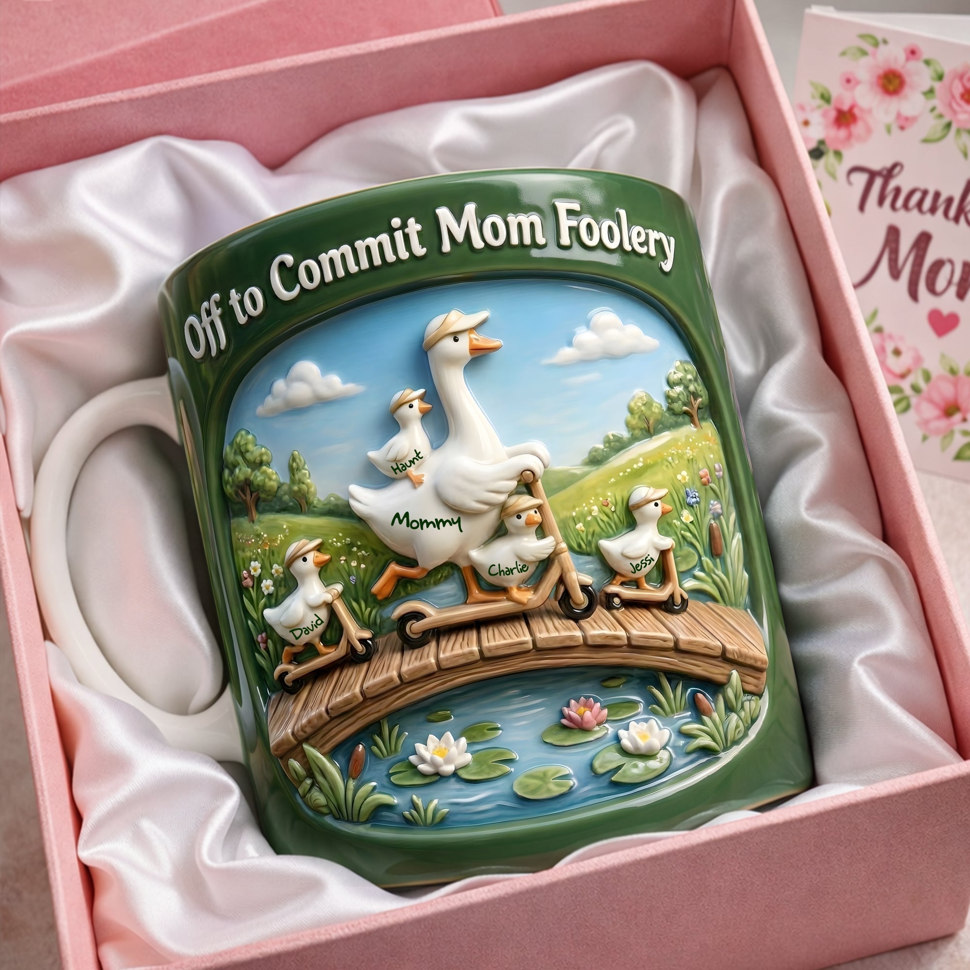 Off to Commit Mom Foolery - Cool Goose Mom Coffee Mug - Personalized Gift for Moms and Grandmas Coffee Mug PopCulturePrints
