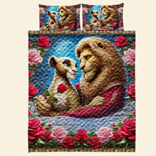 Load image into Gallery viewer, Personalized Couple Quilt Bedding Set - Enchanted Love Blanket PopCulturePrints
