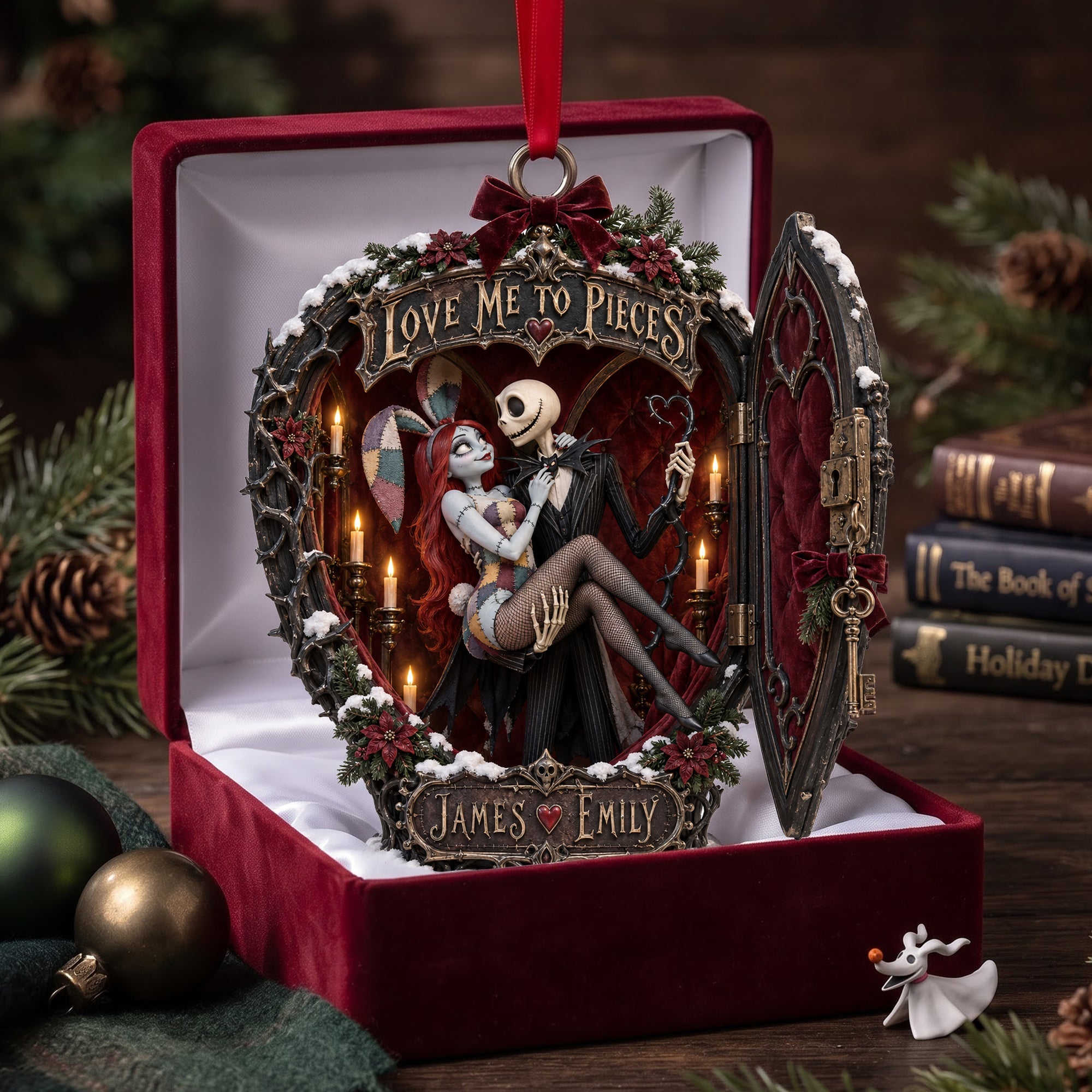 Love Me To Pieces Christmas Ornament - Personalized Gifts For Couple 03halu081026 Ornament PopCulturePrints