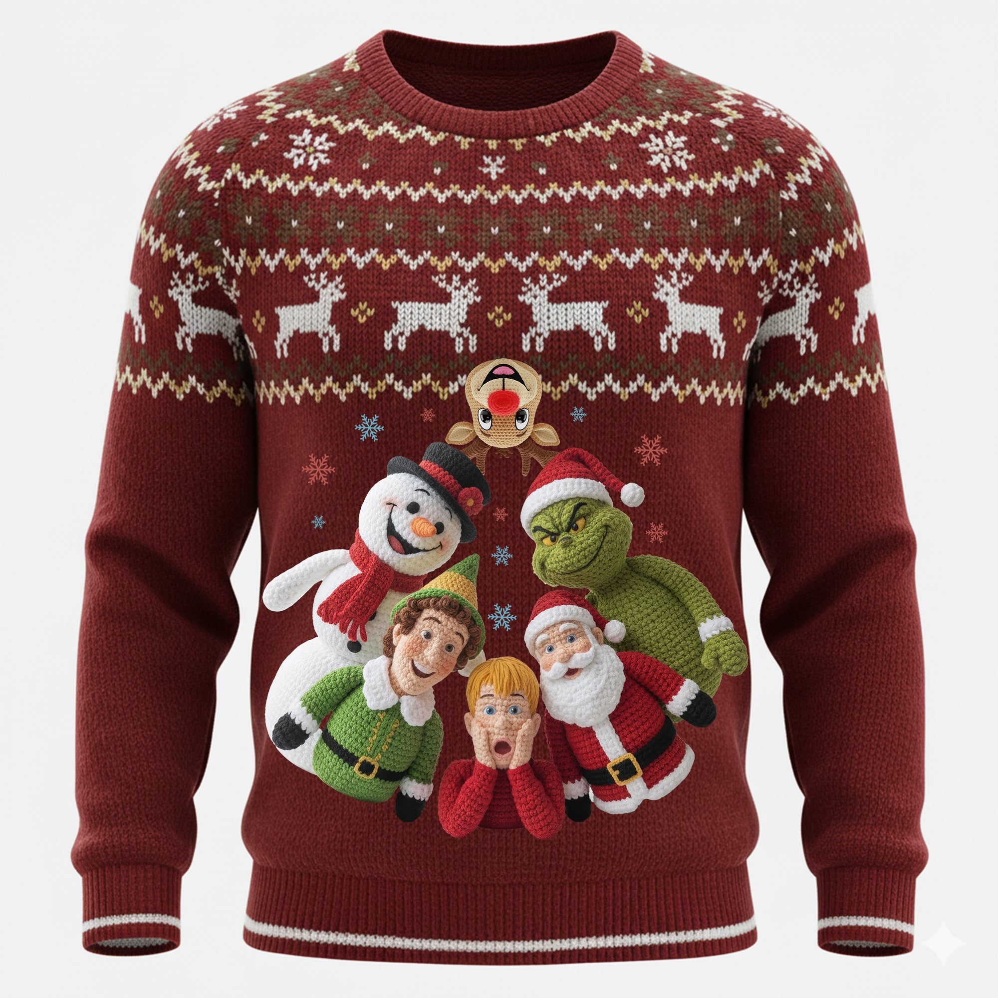“Bring Holiday Cheer with a Smile!” - Funny Holiday Ugly Sweater - Personalized Christmas Gift for Friends and Family AOP Products PopCulturePrints
