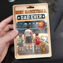 Load image into Gallery viewer, Best Basketball Dad Ever - Personalized Custom Shaped Acrylic Plaque for the Ultimate Gift for Dad Acrylic Plaque PopCulturePrints
