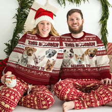Load image into Gallery viewer, Custom Christmas Pet Lover Ugly Sweater - Personalized Photo Gift Ugly Christmas Sweater PopCulturePrints
