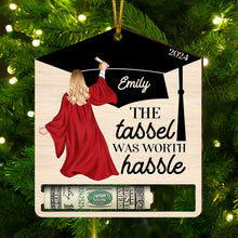 Load image into Gallery viewer, Personalized Graduation Money Holder Ornament - Christmas Gift Ornament PopCulturePrints

