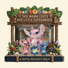 Load image into Gallery viewer, This Mama Loves Her Little Experiments - Personalized Acrylic Plaque for Mom, Grandma, and More Shaped Plaques PopCulturePrints
