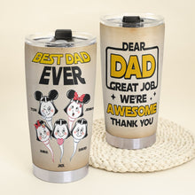 Load image into Gallery viewer, Personalized Best Dad Ever Tumbler - Custom Father&#39;s Day Gift Tumbler Cup PopCulturePrints
