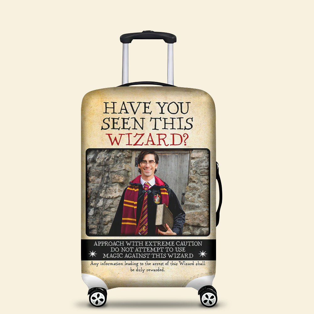 Personalized Wizard 'Have You Seen This Wizard?' Luggage Cover