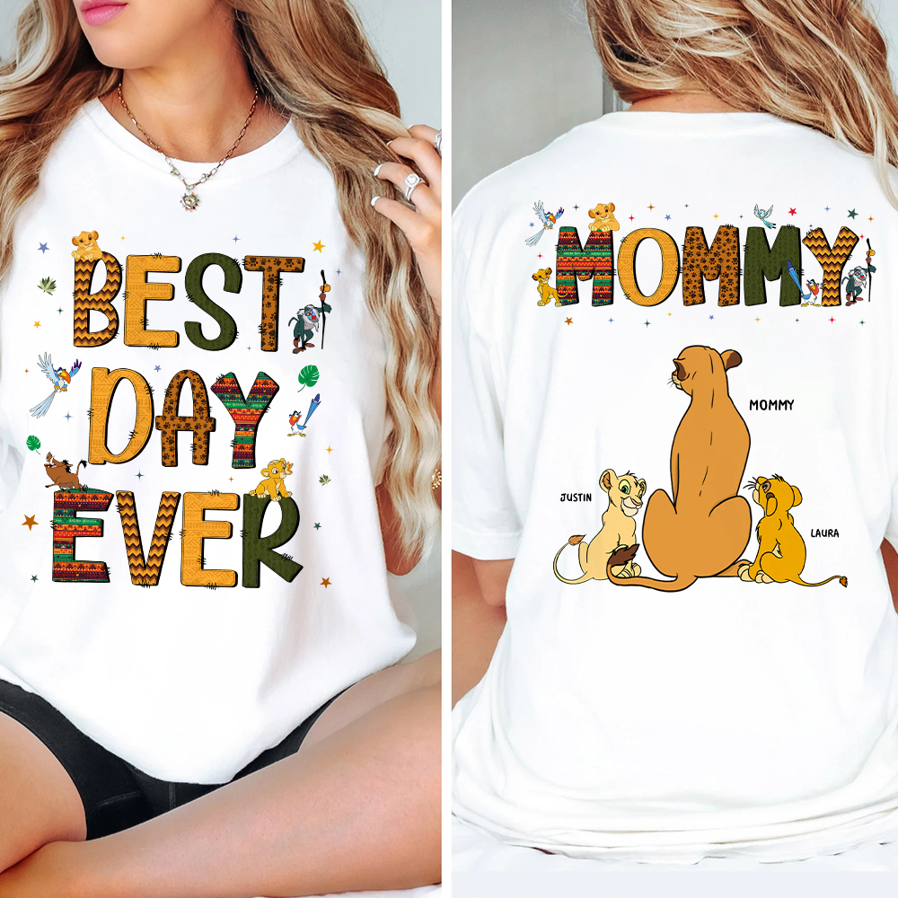“Best Day Ever” - Personalized Mom Shirt - Unique Gift for Moms, Grandmas & More Shirts PopCulturePrints