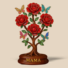 Load image into Gallery viewer, “A Garden of Love” - Personalized Flower Mom Plaque - Custom Gifts for Mom &amp; Grandma Shaped Plaques PopCulturePrints
