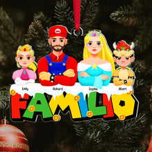 Load image into Gallery viewer, Personalized Family Gaming-Themed Acrylic Ornament Ornament PopCulturePrints
