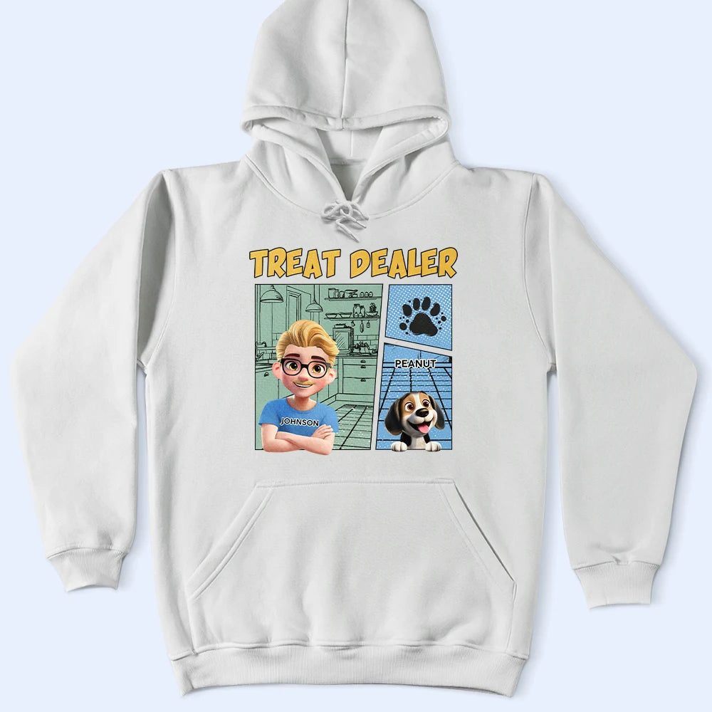 “Treat Dealer” - Personalized Cute Pet Lover T-Shirt - Perfect Gift for Dog & Cat Moms T-shirt PopCulturePrints