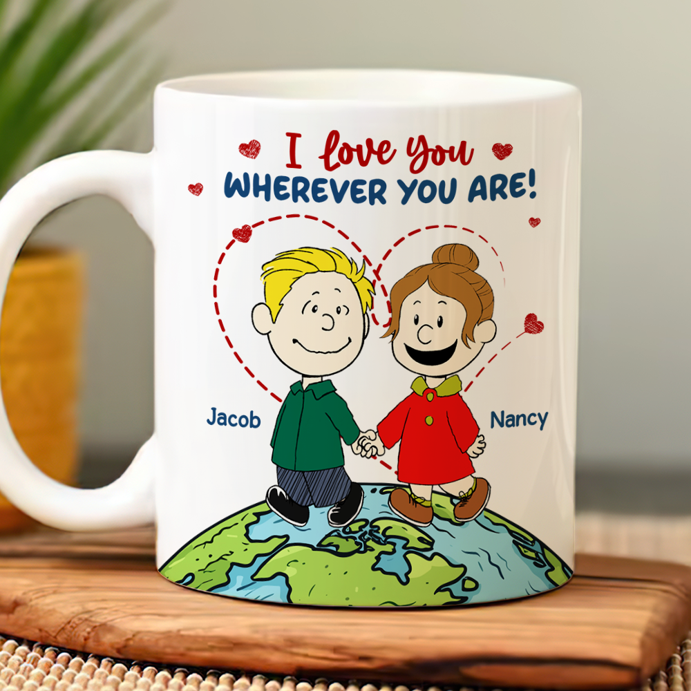 Personalized Couple Coffee Mug - Unique Valentine's Day Gifts for Love Coffee Mug PopCulturePrints