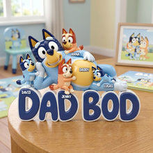 Load image into Gallery viewer, "Celebrate Dad's Unique Charm with Our Dad Bod Acrylic Plaque - Personalized Gifts for Dads, Grandpas, and More!" Shaped Plaques PopCulturePrints
