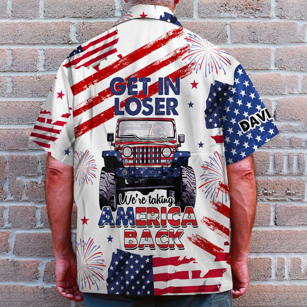 Patriot Spirit Hawaiian Shirt - American Flag Edition Hawaiian Shirts PopCulturePrints
