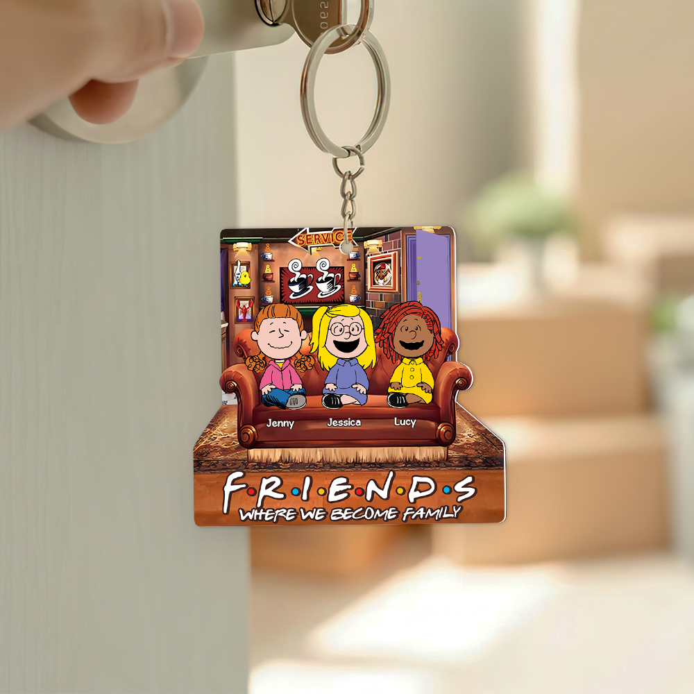 Personalized Friends Keychain - Custom Gifts for Movie Lovers Keychains PopCulturePrints