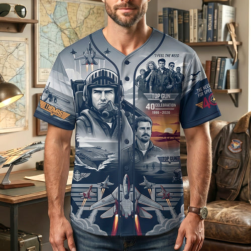 I Feel The Need - Personalized Sky Squad Jersey - Perfect Gift for Top Gun Fans AOP Products PopCulturePrints