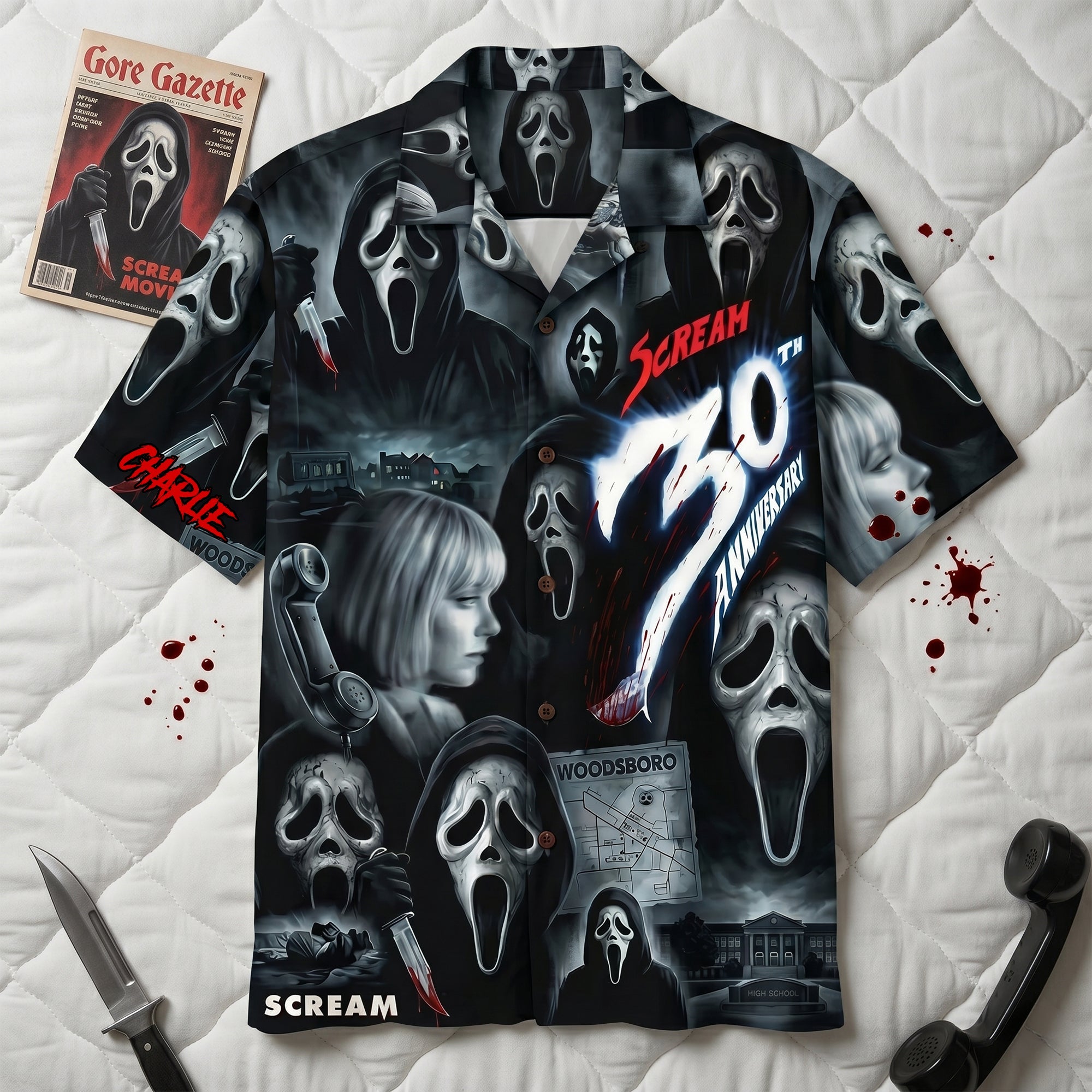 "Celebrate the Scream Culture!" - Scare Holiday Hawaiian Shirt - Personalized Gift for Horror Fans Hawaiian Shirts PopCulturePrints