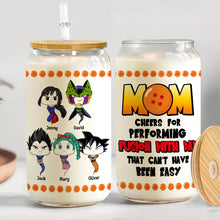 Load image into Gallery viewer, Personalized Anime Mom Glass Can - Mother&#39;s Day Gift Glass Can PopCulturePrints
