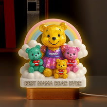 Load image into Gallery viewer, Best Mama Bear Ever - Personalize Your LED Light Gift for Mom and Grandma Led Night Light PopCulturePrints
