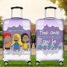 Load image into Gallery viewer, Personalized Best Friends Luggage Cover - Perfect for Your Upcoming Trips Luggage Covers PopCulturePrints
