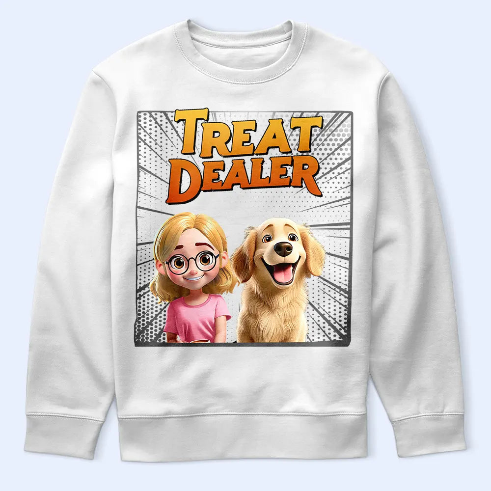 Treat Your Furry Friends with Love - Personalized Dog Treat Dealer T-Shirt T-shirt PopCulturePrints