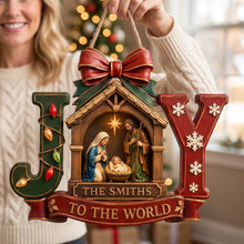 Load image into Gallery viewer, Jesus Joy To The World Acrylic Sign - Personalized Gifts For Christian Christmas Acrylic Sign 01HAQN060826 Acrylic Sign PopCulturePrints
