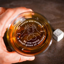 Load image into Gallery viewer, Personalized Engraved Whiskey Glass for Couples - Fun &amp; Unique Gift Whiskey Glass PopCulturePrints
