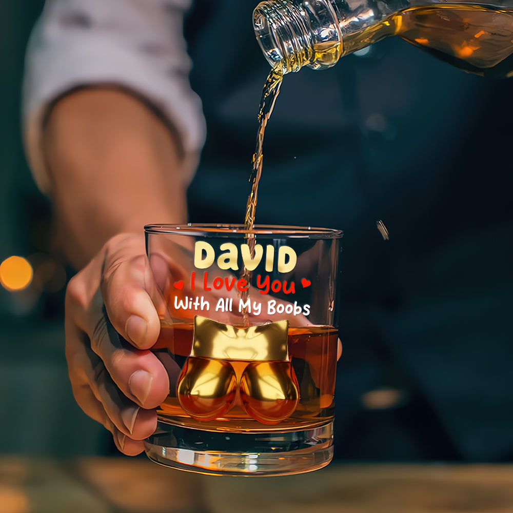Naughty Couples Glass - Unique Personalized Gift for Fun-Loving Couples Whiskey Glass PopCulturePrints