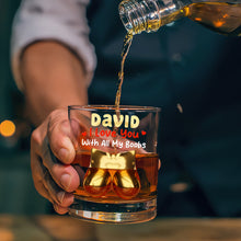 Load image into Gallery viewer, Naughty Couples Glass - Unique Personalized Gift for Fun-Loving Couples Whiskey Glass PopCulturePrints
