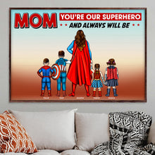 Load image into Gallery viewer, Superhero Mom Personalized Canvas Print Poster &amp; Canvas PopCulturePrints
